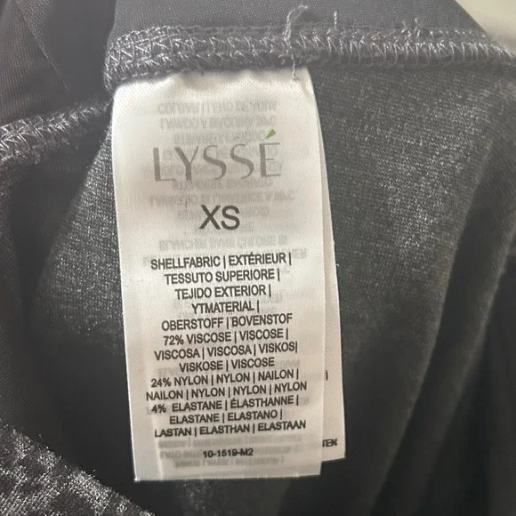 Lysse Sketch Animal Leggings Women XS Charcoal Black NEW High Waist Shaping - Picture 13 of 15